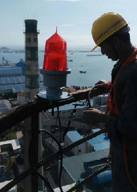 浙江烟囱安装航空障碍灯施工方案及要求
