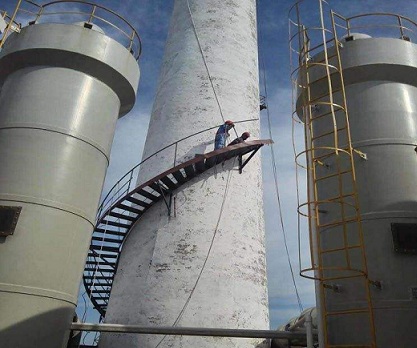 潍坊烟囱安装旋转梯质量确保办法