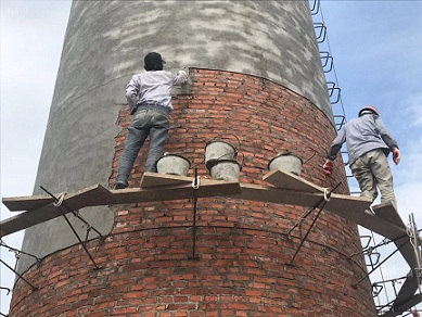 镇江砖烟囱外壁粉刷加固施工规范及工艺流程