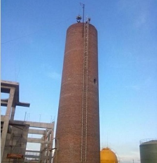 淮南砖烟囱建筑施工测量及施工顺序