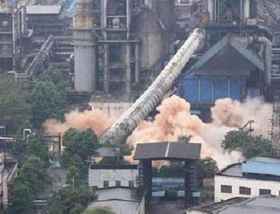 广东烟囱定向拆除爆破技术方案