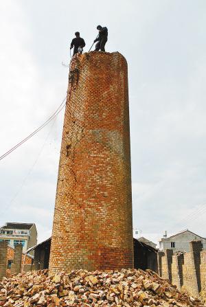 新疆砖烟囱拆除施工工艺流程