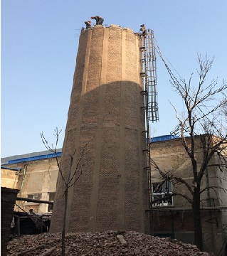 武汉砖烟囱拆除工艺