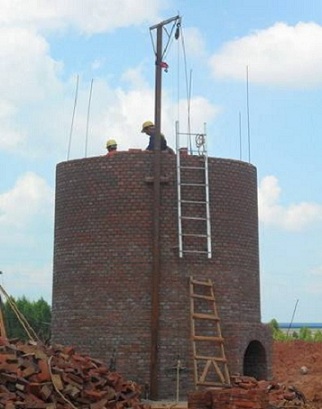 新疆砖烟囱新建施工方案组织设计: