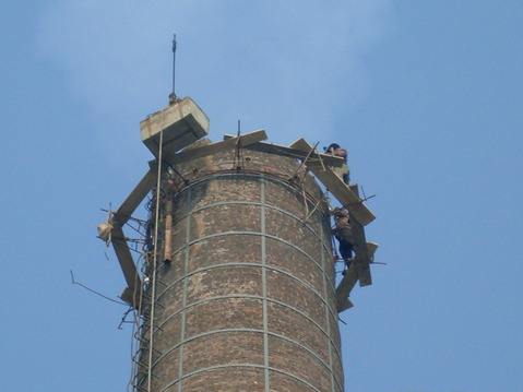 福州砖烟囱拆除恢复原高度扩大口径施工工艺