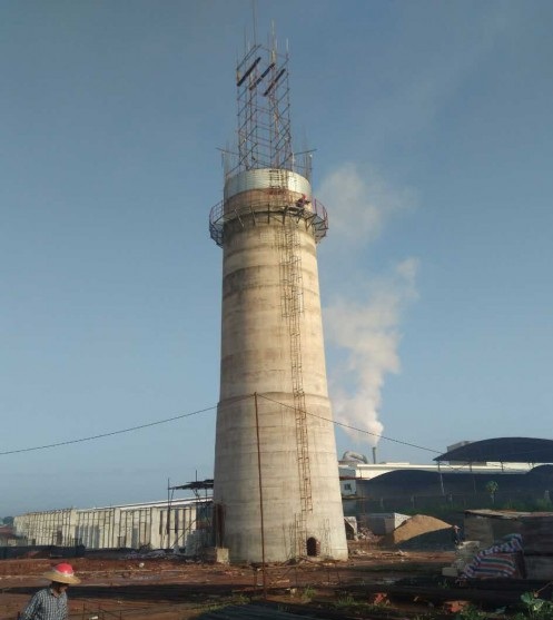 新疆水泥烟囱施工偏扭原因分析及预防要求