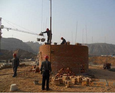 安徽烟囱新建基础浇筑施工