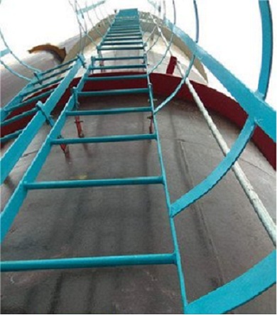 广州烟囱安装爬梯护网操作要点