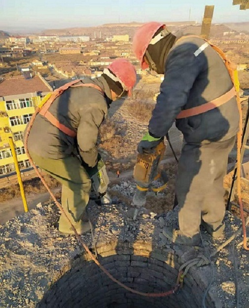 赣州烟囱人工拆除-安全快捷