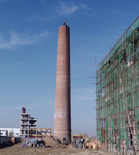 儋州砖烟囱新建-建筑施工流程