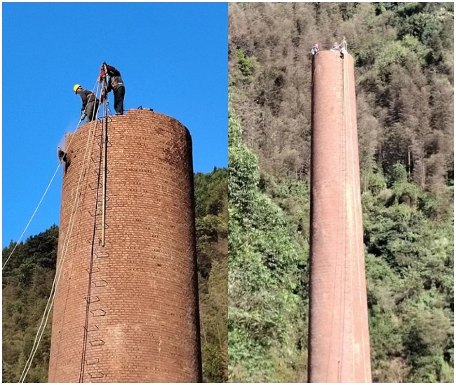 峨眉山烟囱拆除公司的资质要求及拆除方法介绍