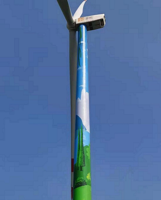 滕州风电塔筒外壁彩绘美化是怎么施工[技术资讯]