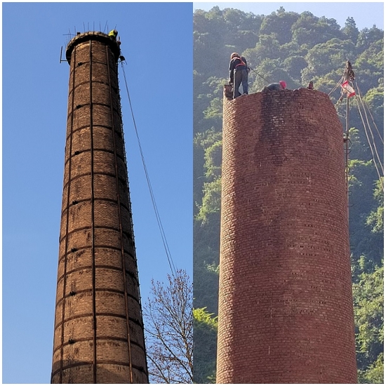 黑龙江烟囱拆除公司专业拆除  安全高效