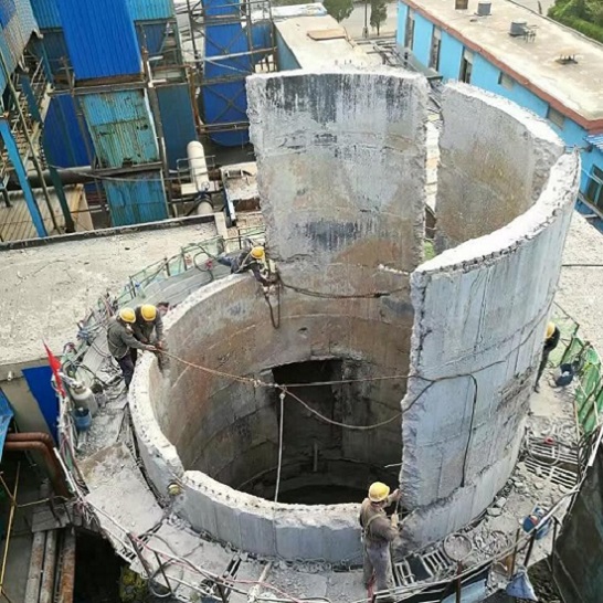 四川烟囱拆除公司水泥烟筒拆除 烟筒爆破拆除